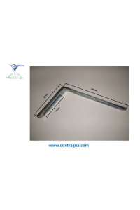 GALVANIZED SQUARE PLATE, FOR CHANNEL SUPPORT, SCREW. LOWER FIXING.