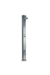 SHOWER COLUMN, 86-D3, 1 SHOWER HEAD AND 1 FOOT WASHER, SATIN 316 STAINLESS STEEL