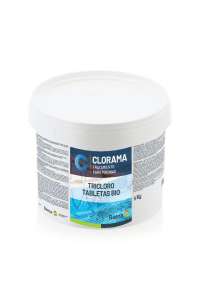 TRICHLORO IN TABLETS 200Gr, CLORAMA BIO, 5 KG CONTAINER.