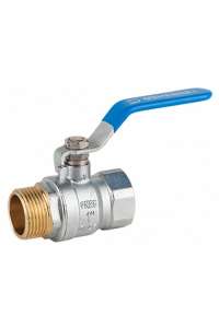 BALL VALVE, 1.1/2", HANDLE, MALE-FEMALE, PN25