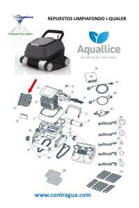 ÉCRAN FILTRANT SUPÉRIEUR, NETTOYEUR ÉLECTRIQUE DE PISCINE, I-QUALER, AQUALLICE, FIGURE 17