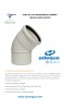 ELBOW, 45º, D-90mm, SOUNDPROOF PVC, MALE / FEMALE, ELASTIC JOINT,