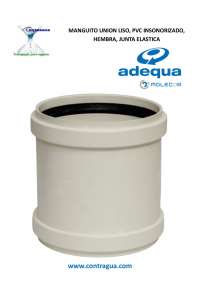 SMOOTH UNION SLEEVE, D-125mm, SOUNDPROOF PVC, FEMALE / FEMALE, ELASTIC JOINT.