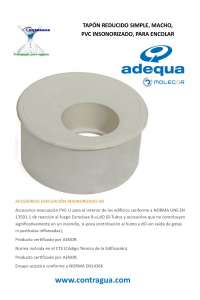 REDUCED PLUG, D-110mm / 40mm, SIMPLE, SOUNDPROOF PVC, MALE, FOR GLUING.