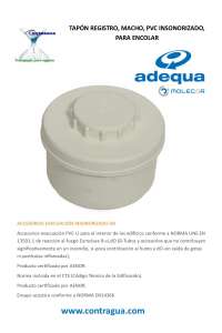 MANIFOLD PLUG, D-90mm, MALE, SOUNDPROOF PVC, FOR GLUING