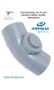 CODO REGISTRABLE, 45º, D-110mm, PVC GRIS SANITARIO, HEMBRA / HEMBRA, PARA ENCOLAR