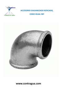 CODO IGUAL, 1,1/4", 90º, ROSCA HEMBRA, GALVANIZADO