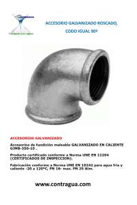 CODO IGUAL, 2,1/2", 90º, ROSCA HEMBRA, GALVANIZADO