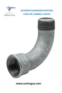 THREADED BEND, 4", 90º, MALE / FEMALE, GALVANIZED