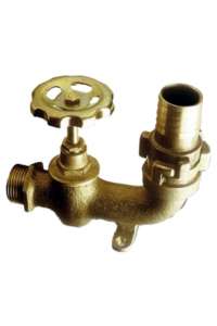 OUTLET FOR IRRIGATION, HORIZONTAL CONNECTION. MADE OF BRASS, 3/4" CONNECTION, MALE.