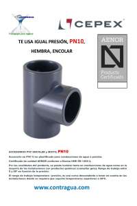 T EQUAL LISO, D-63mm, PN10, PVC, COLA, CONEXÃO FÊMEA