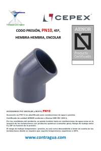 COTOVELO DE PRESSÃO, 45º, D-63mm, PN10, PVC, COLA, F-F.