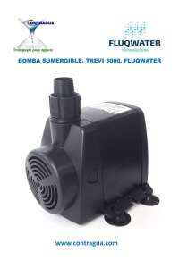 MINI SUBMERSIBLE PUMP, TREVI 3000, FLUQWATER, FOR FOUNTAIN