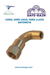 COUDE, TOUR A RALENTI, 3/4", POUR CLE A BAIONNETTE, SAFERAIN, SR-2510.