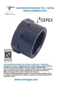 PLUG, PVC PRESSURE, 1/2", PN10, FEMALE THREAD, 01958, CEPEX