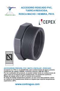 REDUCED NUT, 3/4" - 1/2", PVC PRESSURE, PN10, MALE / FEMALE, 20147, CEPEX