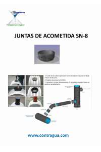 JUNTA DE ACOMETIDA, S/400mm, TUBO, D-800 / 1000 / 1200mm