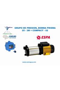 GRUPO DE PRESIÓN, 25-3M, ESPA PRISMA, + CONTROLADOR, COMPACT-02