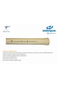 TUBO, D-125mm, PVC INSONORIZADO, SÉRIE B, FORMATO DE VENDA, BARRA 150cm