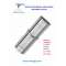 TUBE EXTENSIBLE, D-80mm, GAMME : 355 / 550mm, SIMPLE PAROI, INOX AISI 304