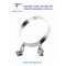 ADJUSTABLE WALL CLAMP, D-130mm, STAINLESS STEEL, AISI 316, SINGLE WALL