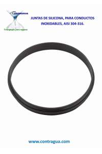SILICONE GASKET, D-100mm, FOR STAINLESS CONDUITS AND ACCESSORIES