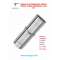 EXTENSIBLE TUBE, D-130mm, L-355 / 550mm, STAINLESS STEEL, AISI 316, SINGLE WALL.
