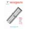 EXTENSIBLE TUBE, D-150mm, L-355 / 550mm, STAINLESS STEEL, AISI 316, SINGLE WALL.