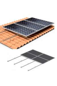 STRUCTURE, 1 PANEL, PHOTOVOLTAIC, COPLANAR, FOR TILES.