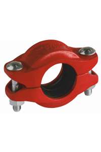 RIGID COUPLING, 4", FOR GROOVED SYSTEM, RED