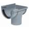 EXTERIOR DOWN, RIGHT, CA-25, FOR GUTTER, GRAY PVC, RAL 7037
