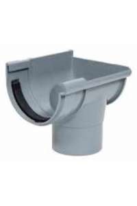 EXTERIOR DOWN, RIGHT, CA-33, FOR GUTTER, GRAY PVC, RAL 7037