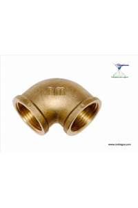 BRASS ELBOW, 3/8", 90º, THREADED, FEMALE - FEMALE