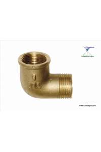 BRASS ELBOW, 3/8", 90º, THREADED, MALE - FEMALE