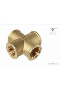 CROSS, 3/4", FEMALE THREAD, BRASS