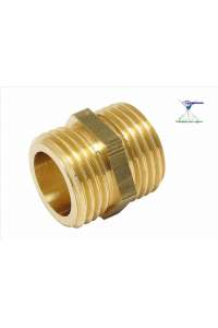 EQUAL MACHON, 3”, (COUNTER THREAD), BRASS, MALE – MALE, TH280.