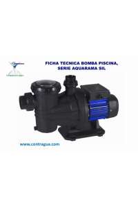 BOMBA PARA PISCINA, AQUARAMA SIL, 150M, 1,5 HP, MONOFÁSICA, 230V, 7,1 Amp.