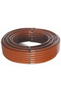 SMOOTH AGRICULTURAL PIPE, BROWN, 2.5 ATM, 16mm, ROLL OF 50 METERS.