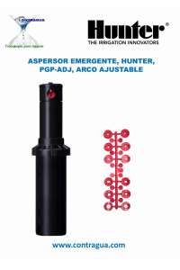 ASPERSOR EMERGENTE, HUNTER, PGP-ADJ, ARCO AJUSTABLE.