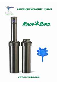 ASPERSOR EMERGENTE DE TURBINA, 3504-PC, RAIN BIRD.