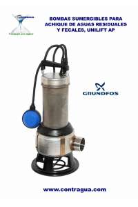 BILGE PUMP, UNILIFT AP-35B.50.06.A1, GUNDFOS, SINGLE PHASE, 230V, WITH LEVEL SWITCH.