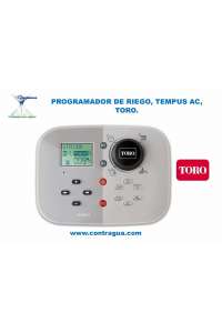 PROGRAMADOR TEMPUS AC, 4 ESTACIONES, TORO