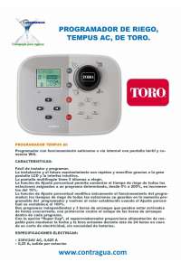 PROGRAMADOR TEMPUS AC, 4 ESTACIONES, TORO