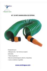 KIT, 10 METERS OF SPIRAL HOSE.