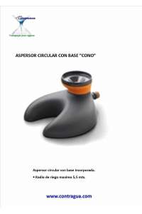 ARROSEUR CIRCULAIRE « À CÔNE » AVEC BASE INTÉGRÉE, CONNECTEUR RAPIDE, GF80005618