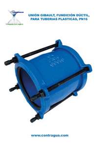 UNION, GIBAULT, D-110mm, FOUNDRY DUCTILE, PN16, L-165mm, 3.9 Kg, FOR PLASTIC PIPES.