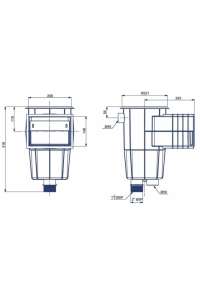 BOUCHON DE PRESSION CIRCULAIRE SKIMMER, 15 LITRES, ASTRALPOOL.