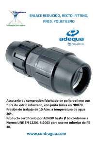 REDUCED LINK, STRAIGHT, D-25 / 32mm, FITTING, PN10, POLYETHYLENE, ADEQUA.