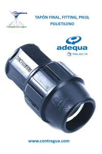 END PLUG, D-20mm, FITTING, PN10, POLYETHYLENE, ADEQUA.