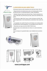 SALINE SWIMMING POOL, IDEGIS TECNO DT-21, WITHOUT PH CONTROL.